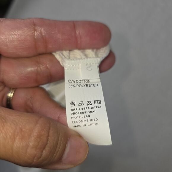 Virghoes Ivory Blingy Crop Tank Top Size Small - Picture 14 of 15